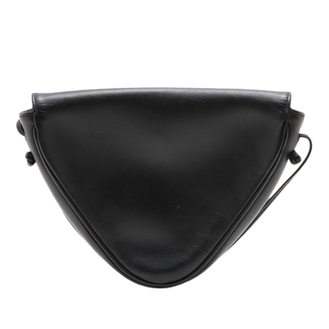 Celine Smooth Cuir de veau Logo Triangle Sac porté croisé
