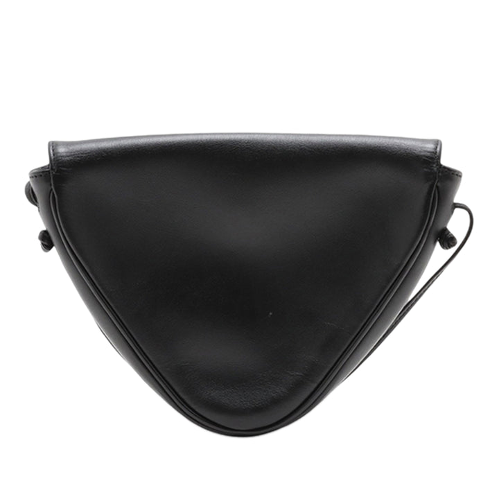Celine Smooth Cuir de veau Logo Triangle Sac porté croisé