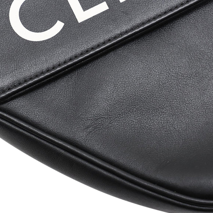 Celine Smooth Cuir de veau Logo Triangle Sac porté croisé