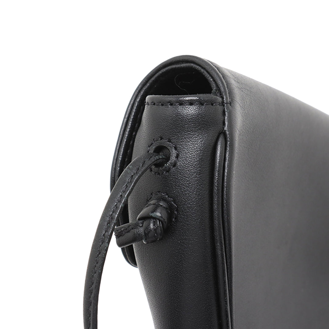 Celine Smooth Cuir de veau Logo Triangle Sac porté croisé