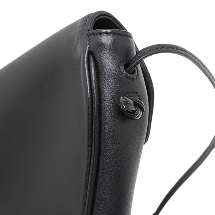 Celine Smooth Cuir de veau Logo Triangle Sac porté croisé