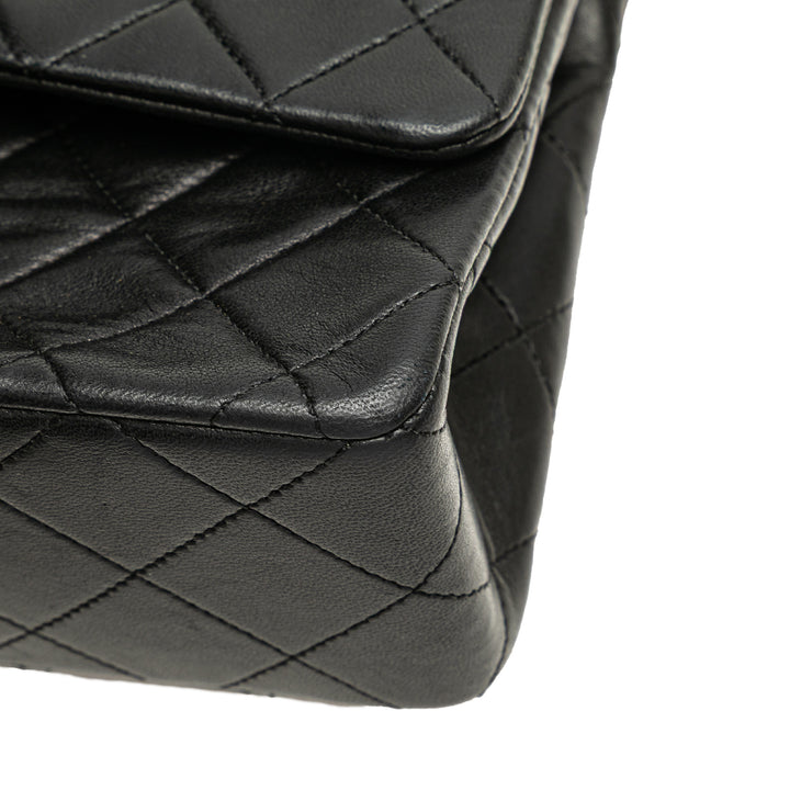 Small Classic Lambskin Double Flap Black - Gaby Paris