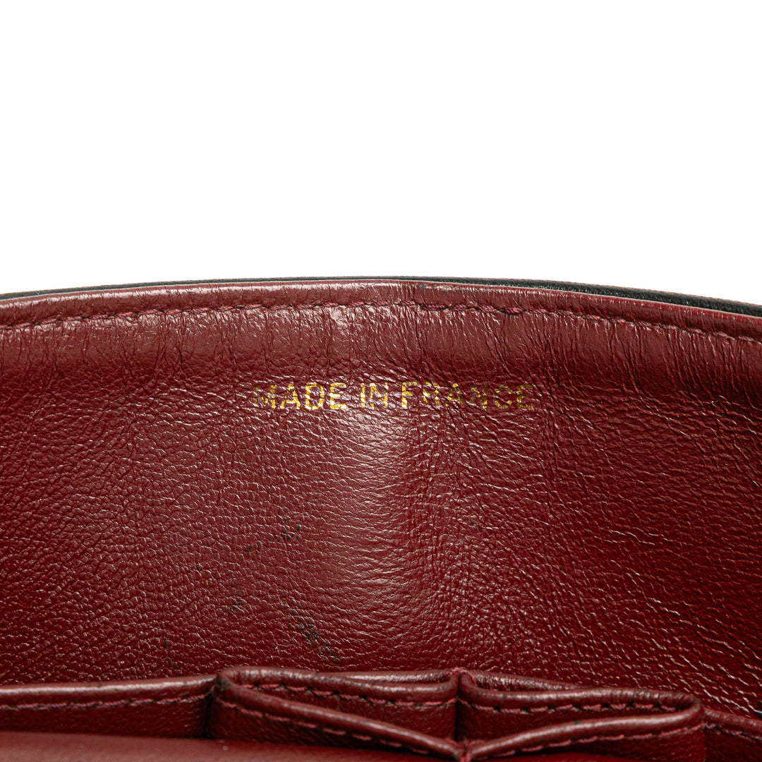 Small Classic Lambskin Double Flap Black - Gaby Paris