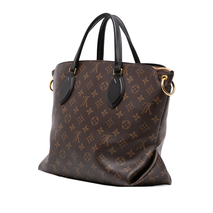 Louis Vuitton Flower Zippé Cabas MM Monogram Marron – vue 2 – GABY PARIS