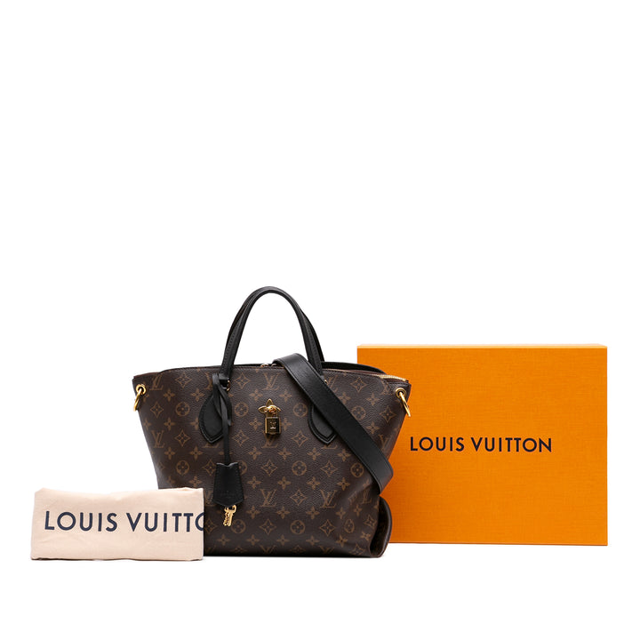 Louis Vuitton Flower Zippé Cabas MM Monogram Marron – vue 7 – GABY PARIS