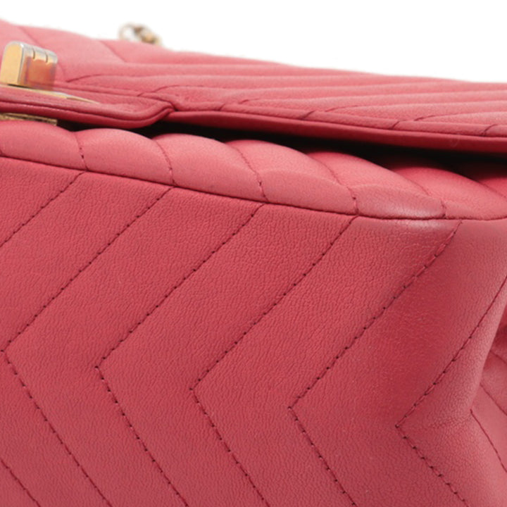 Chanel Reissue 2.55 Chevron Cuir d’agneau Double rabat 225 Rouge