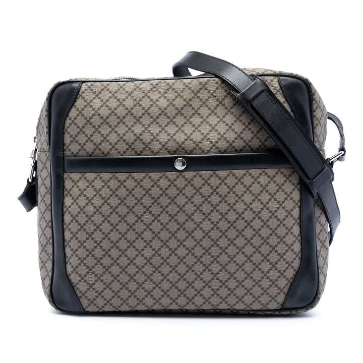 Diamante Sac Messenger Toile enduite Marron