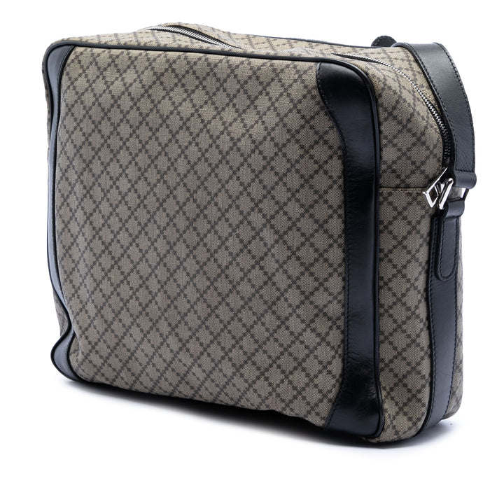 Diamante Sac Messenger Toile enduite Marron
