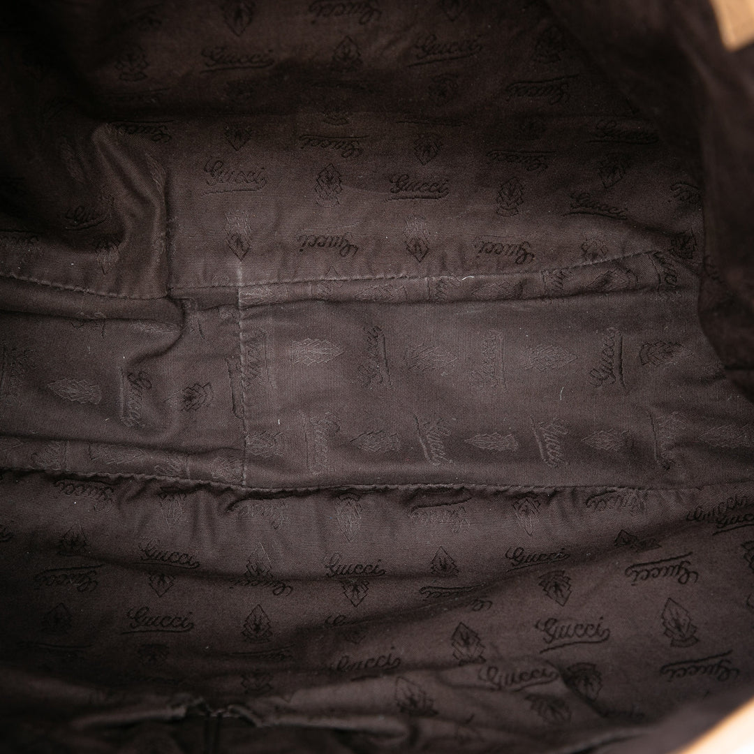 Gucci Pebbled Jungle Sac Grand Cuir de veau
