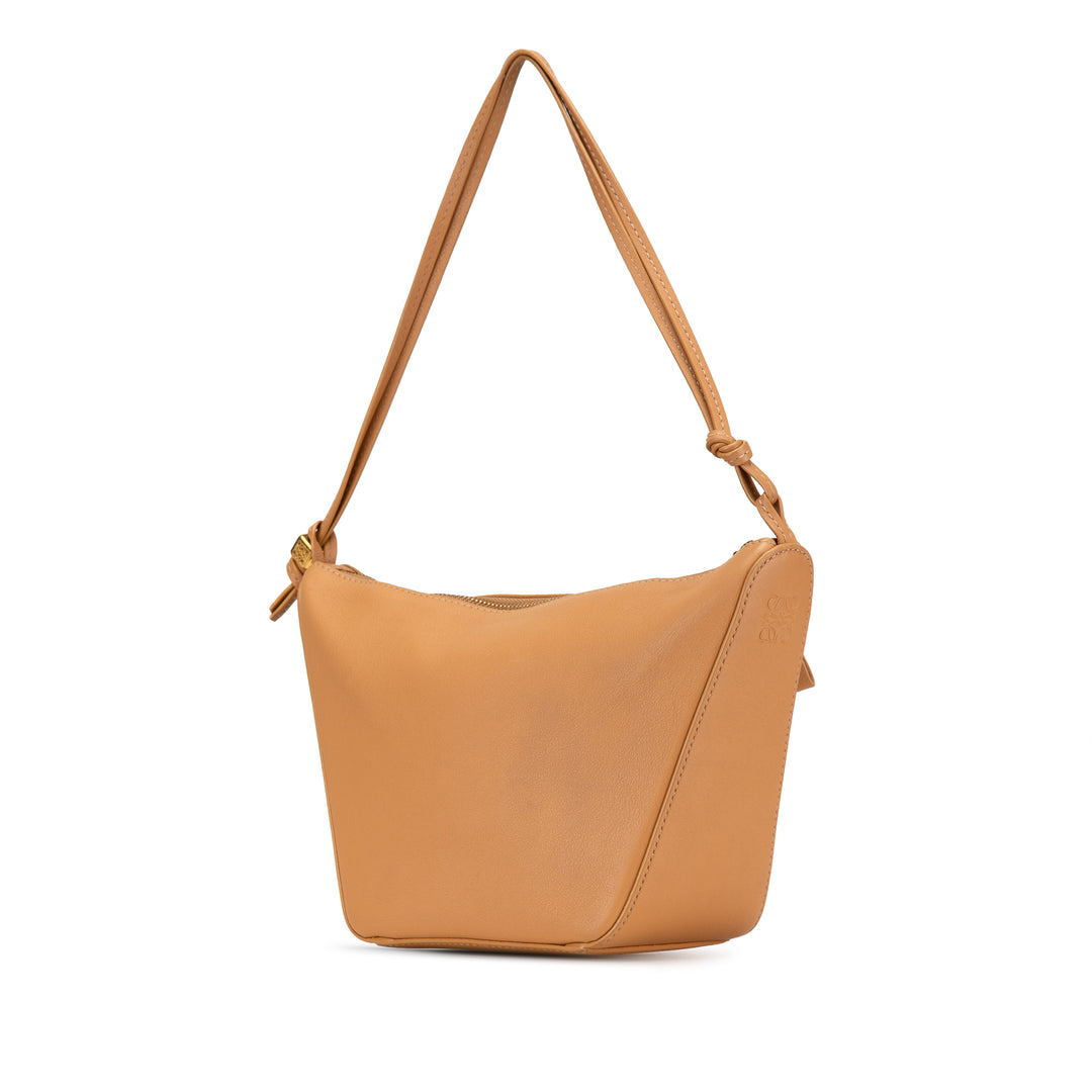 Mini Leather Hammock Hobo Brown - Gaby Paris