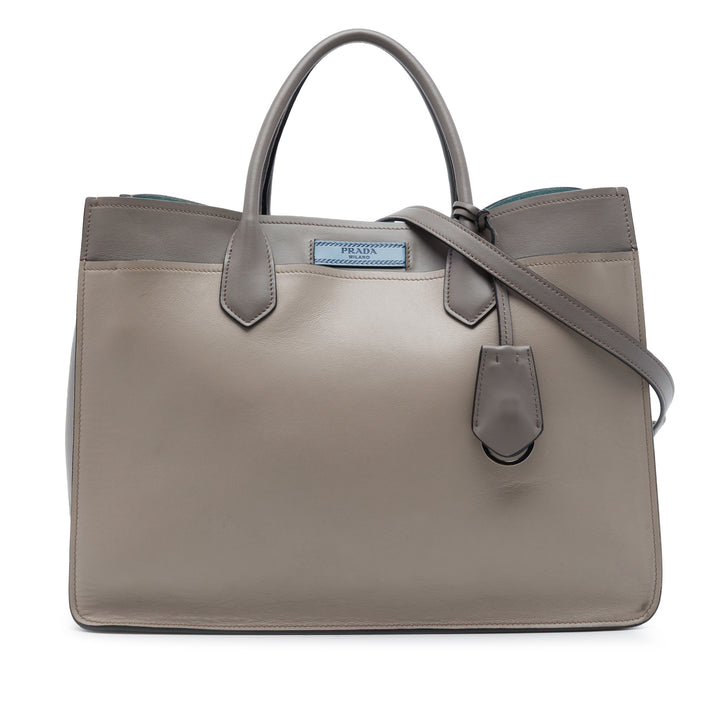City Veau Etiquette Sac Gris