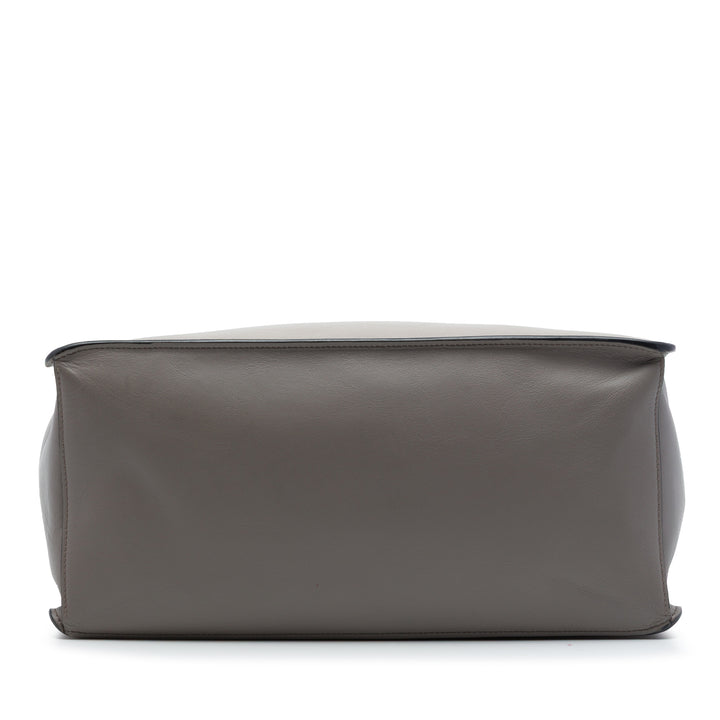City Veau Etiquette Sac Gris