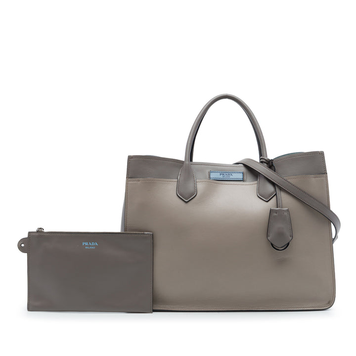 City Veau Etiquette Sac Gris