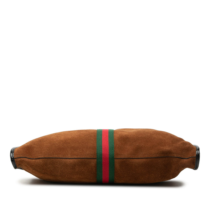 Gucci Web Rajah Cabas Grand Marron – vue 3 – GABY PARIS
