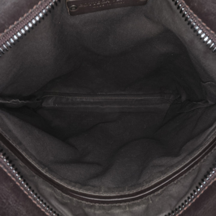 Leather Intrecciato Crossbody Brown - Gaby Paris