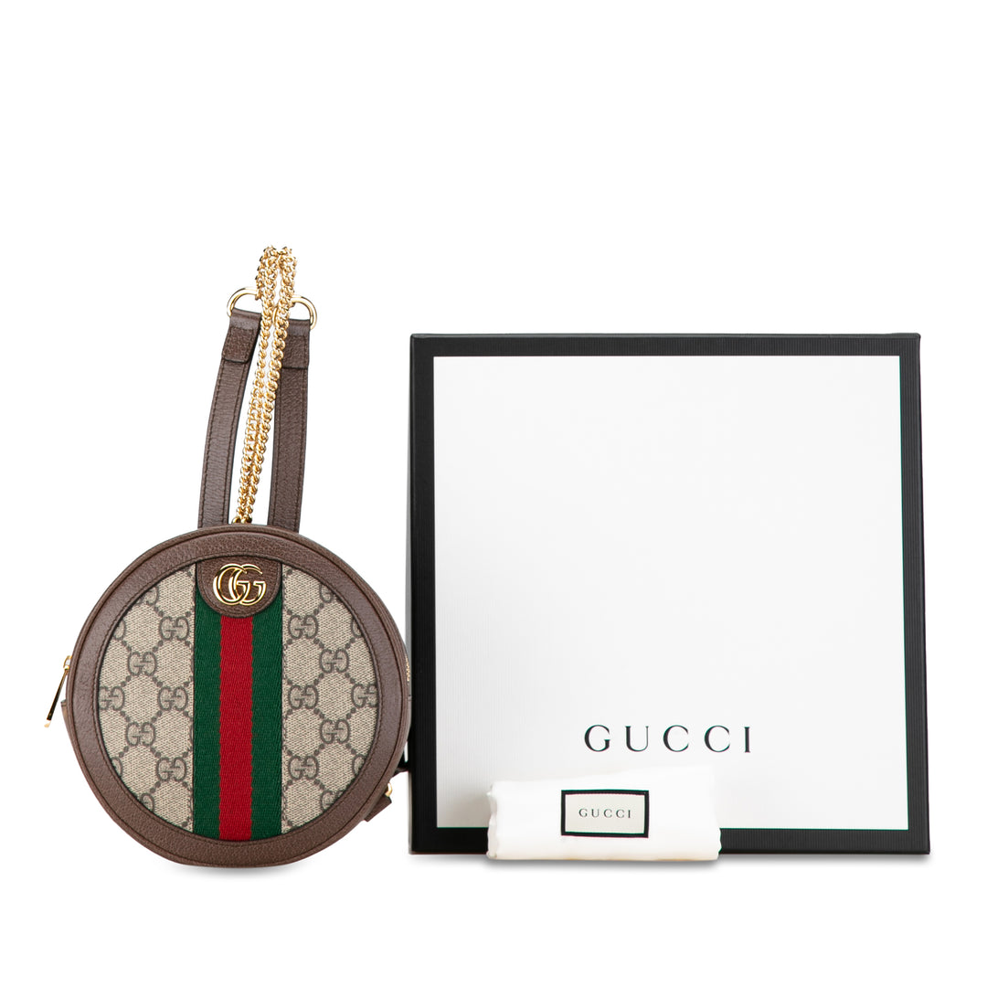 Gucci Mini GG Supreme Ophidia Backpack Brown - GABY PARIS