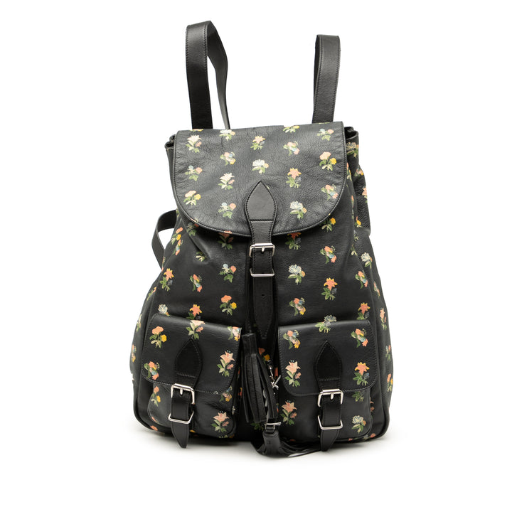 Saint Laurent Cuir Prairie Printed Festival Sac à dos