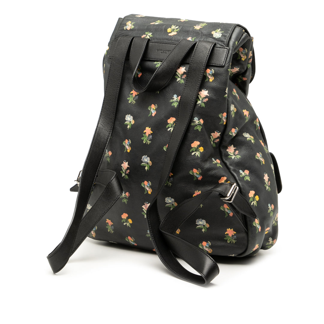 Saint Laurent Cuir Prairie Printed Festival Sac à dos