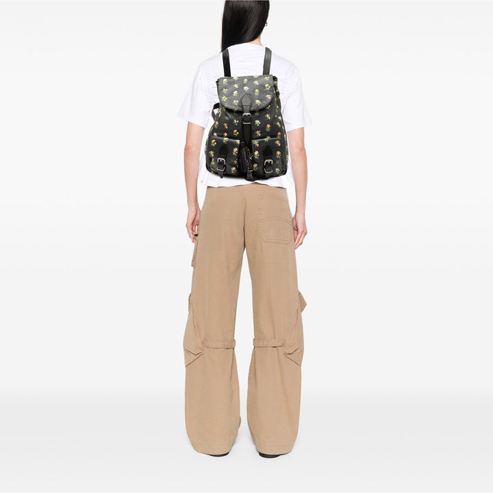 Saint Laurent Cuir Prairie Printed Festival Sac à dos