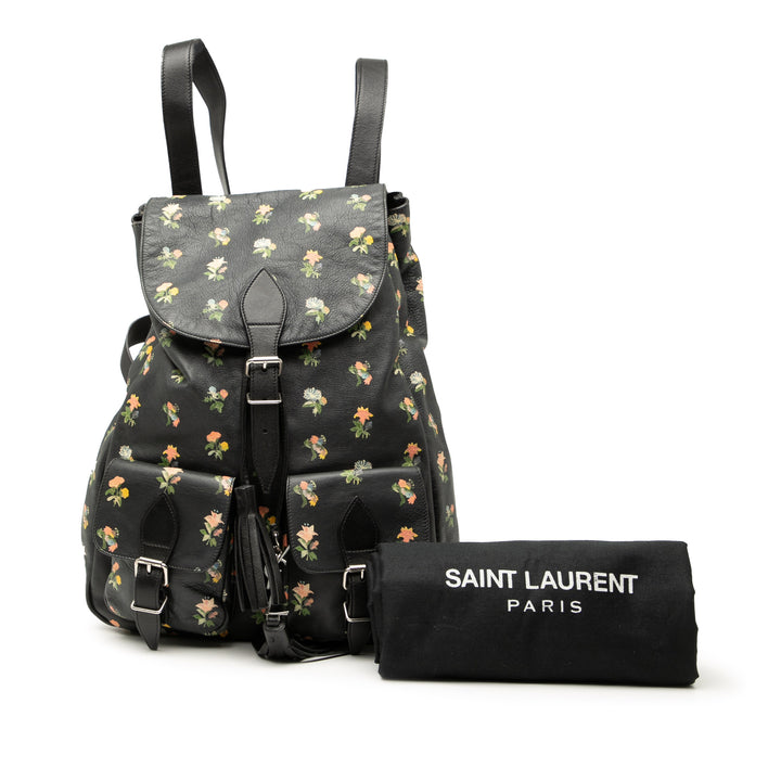 Saint Laurent Cuir Prairie Printed Festival Sac à dos