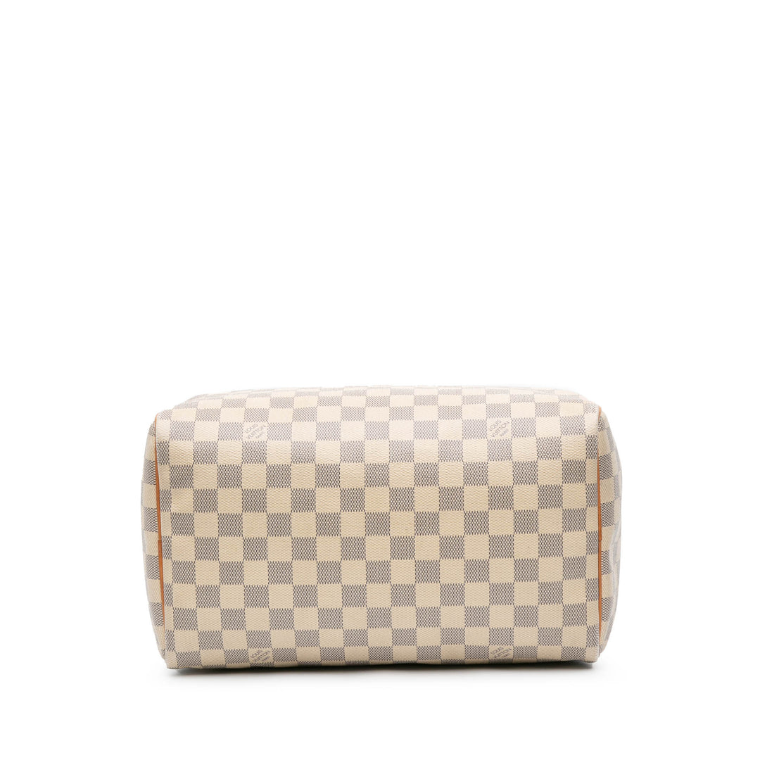 Damier Azur Speedy 30 White - Gaby Paris