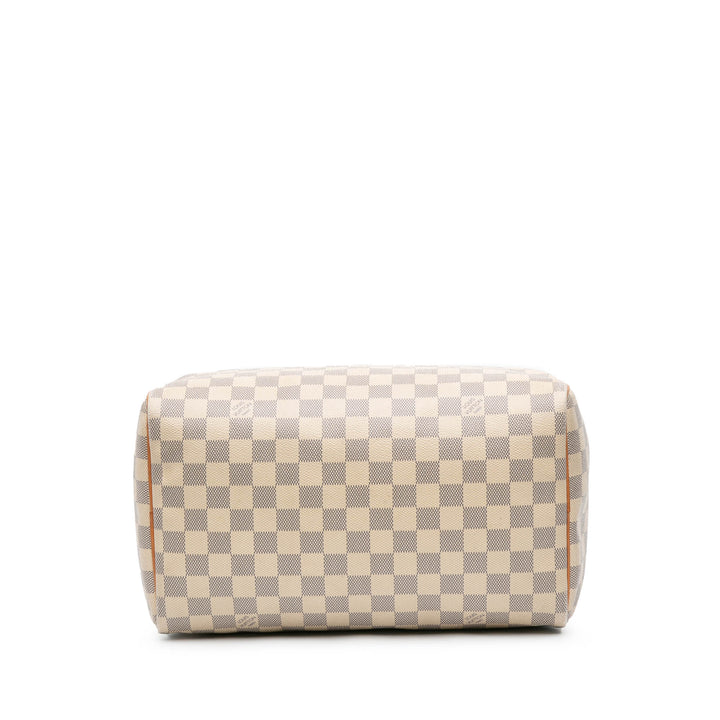 Damier Azur Speedy 30 White - Gaby Paris