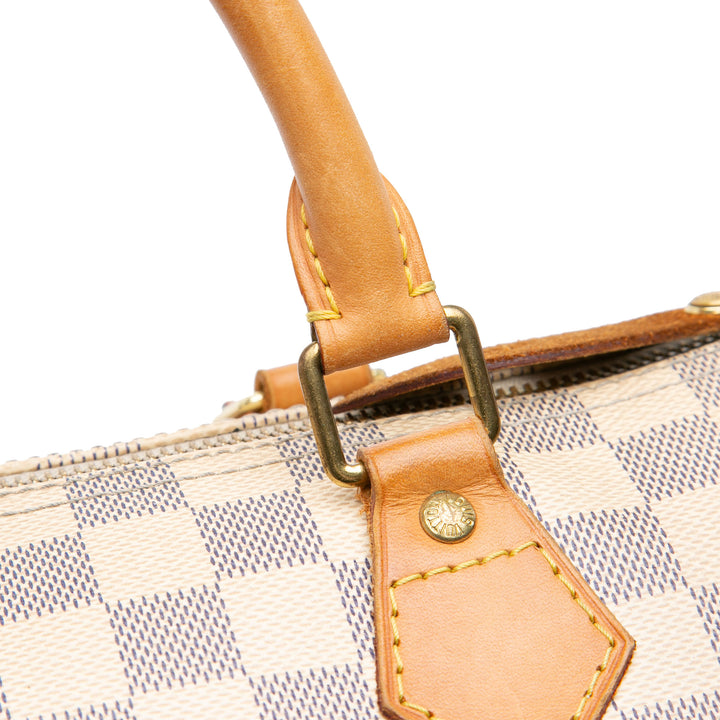 Damier Azur Speedy 30 White - Gaby Paris