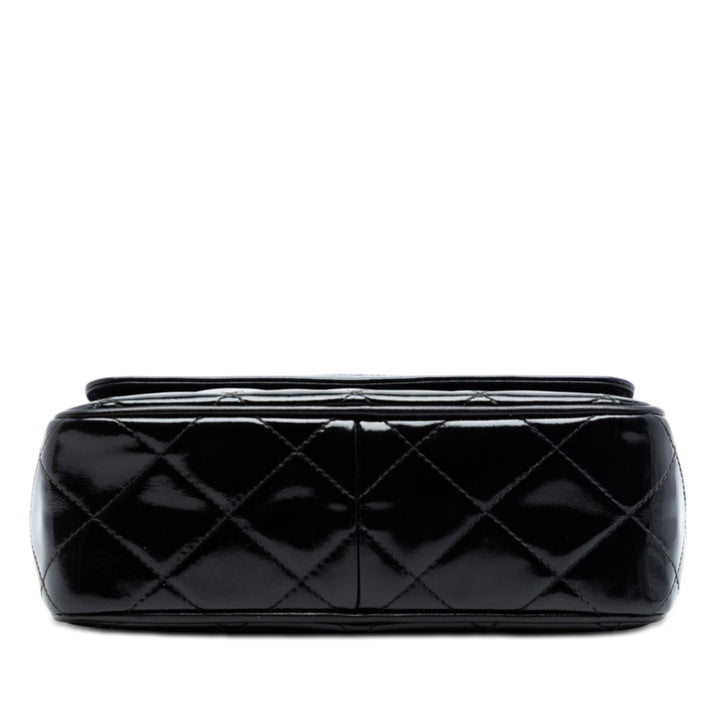 Chanel CC Matelassé Cuir verni Sac caméra