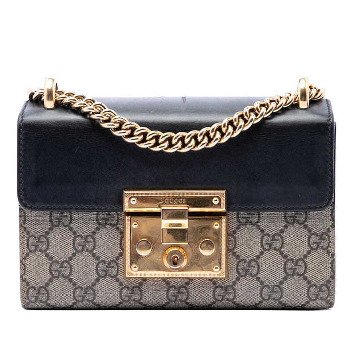 Gucci Small GG Supreme Padlock Sac porté croisé