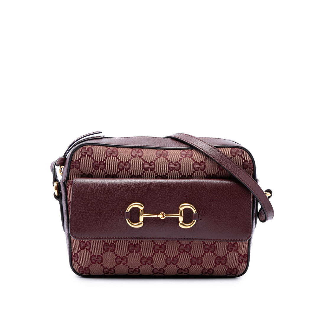 Gucci Sac bandoulière GG Horsebit 1955 Petit Rouge – vue principale – GABY PARIS
