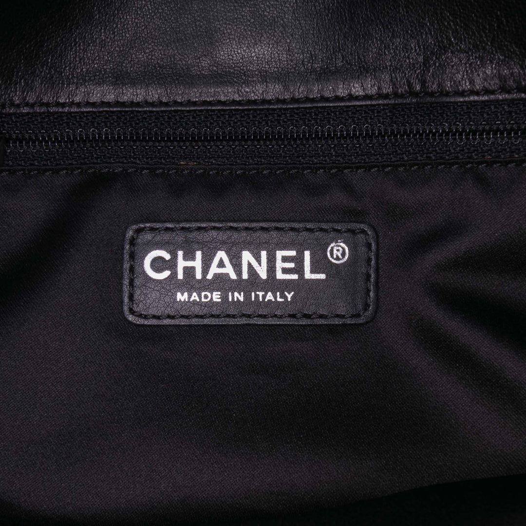 Chanel Large Tweed and Sequins Icons 3 Accordion Flap Noir