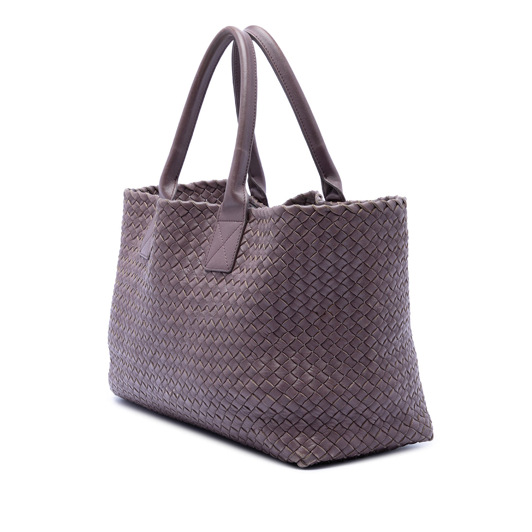 Bottega Veneta Édition limitée Medium Cuir d’agneau Intreccio Cabat Cabas
