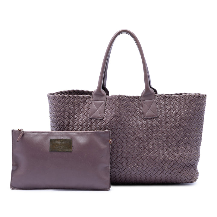 Bottega Veneta Édition limitée Medium Cuir d’agneau Intreccio Cabat Cabas