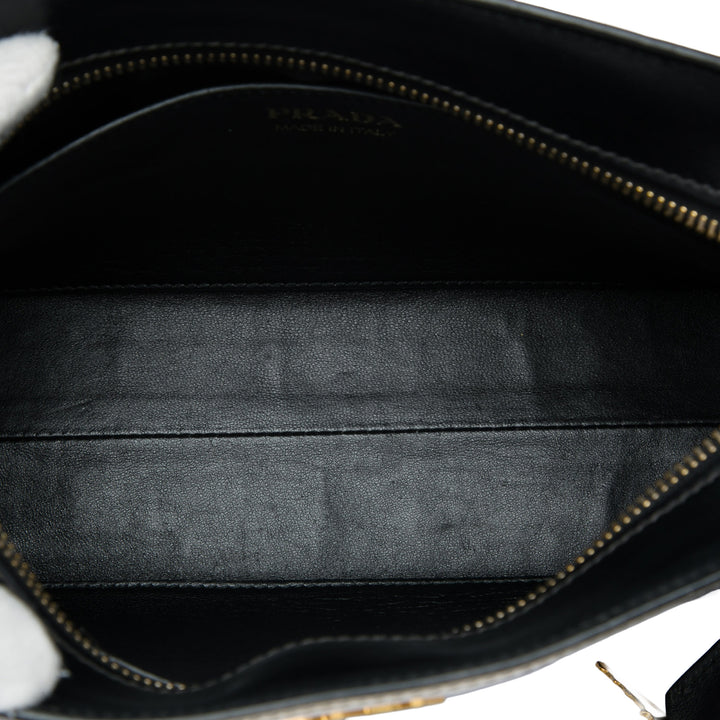 Prada City Veau et Lip Imprimé Esplanade Sac Cuir Saffiano