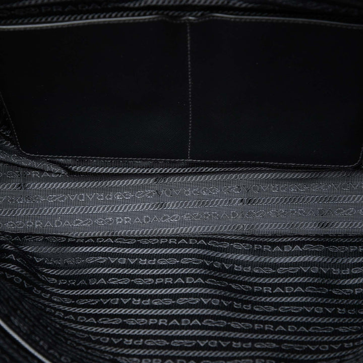Prada Saffiano à finitions Tessuto Business Sac