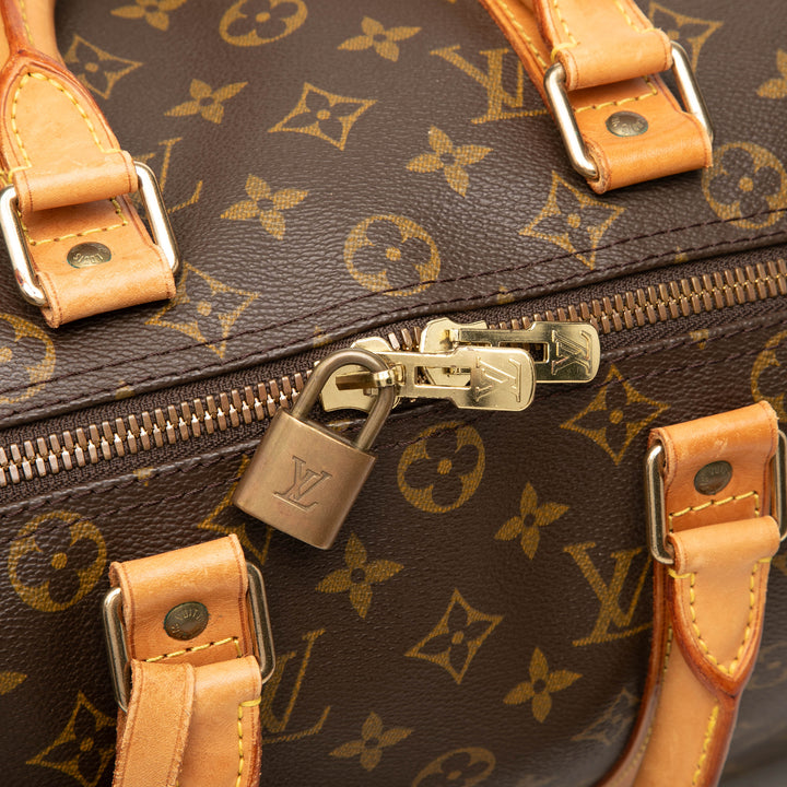 Louis Vuitton Keepall Bandouliere 45 Monogram Marron – vue 6 – GABY PARIS