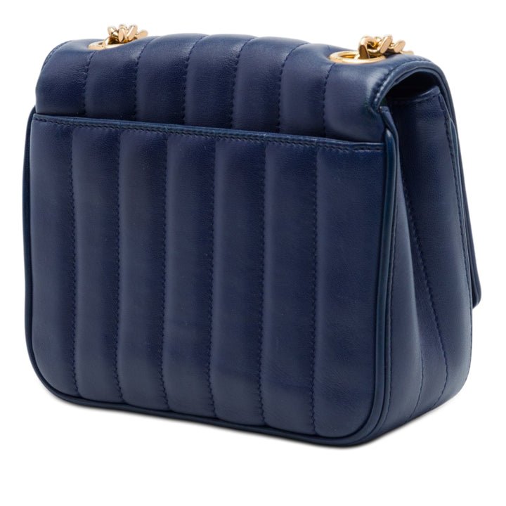 Saint Laurent Vicky Sac Petit Cuir d'agneau Bleu – vue 2 – GABY PARIS