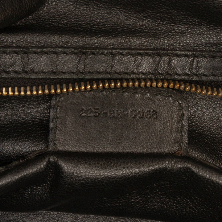 Dior Large Woven Cuir d’agneau Lady Dior Soft Shopping Cabas Noir