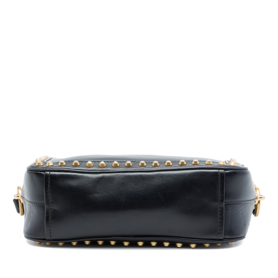 Prada City Veau clouté Sac caméra Cuir