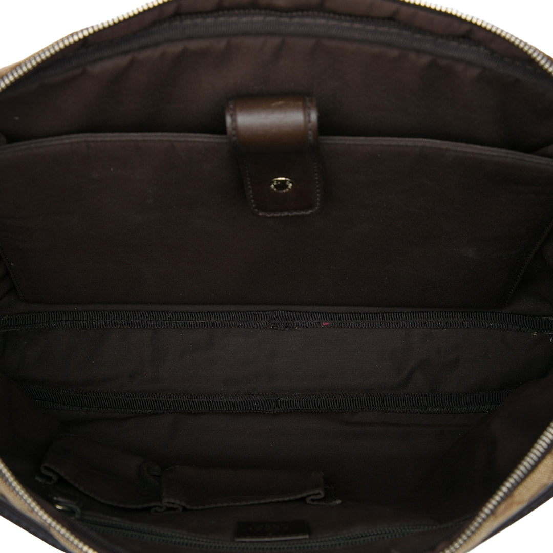 Gucci GG Web Porte-documents Beige – vue 4 – GABY PARIS