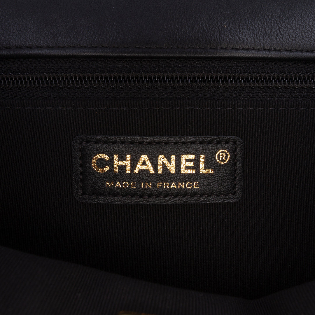 Chanel Matelassé Lady Poignée Pochette avec chaîne Petit Cuir de veau