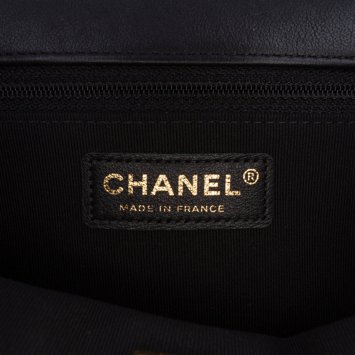 Chanel Matelassé Lady Poignée Pochette avec chaîne Petit Cuir de veau