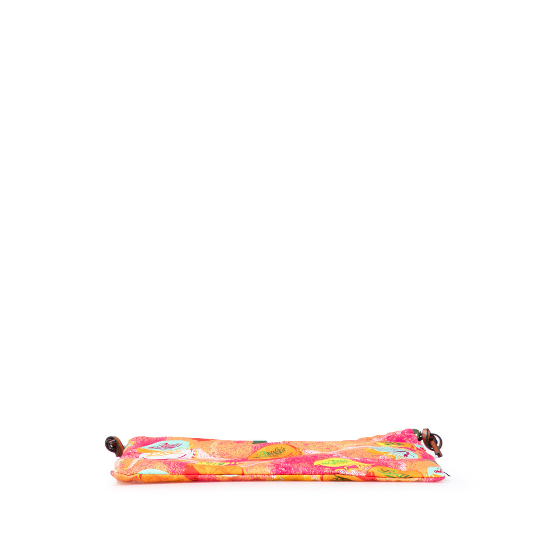 LOEWE Paulas Ibiza Toile Bottle Cap Print Drawstring Pochette