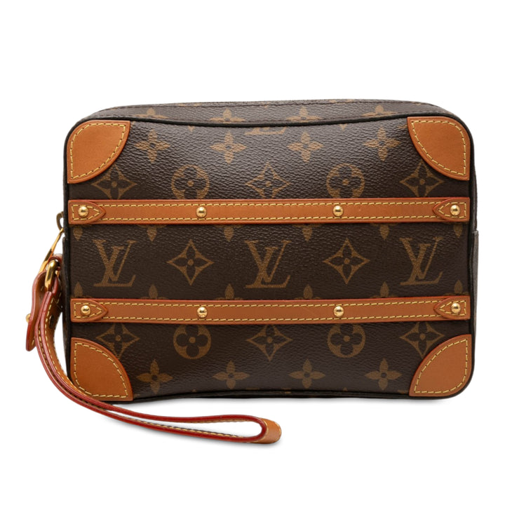 Souple Trunk Pochette Monogram Marron