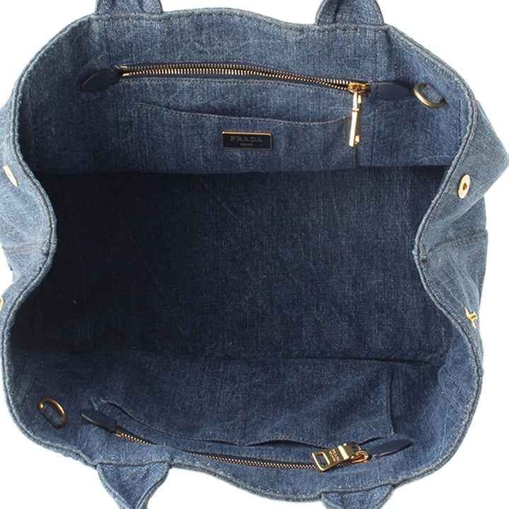 Canapa Logo Cabas Jean Bleu