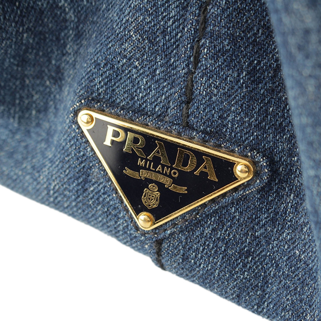Canapa Logo Cabas Jean Bleu