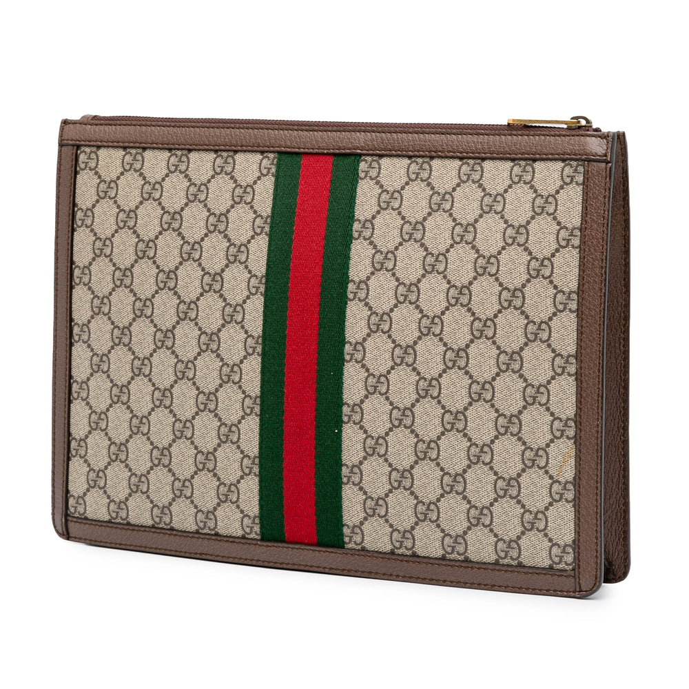 GG Supreme Ophidia Clutch Brown - Gaby Paris