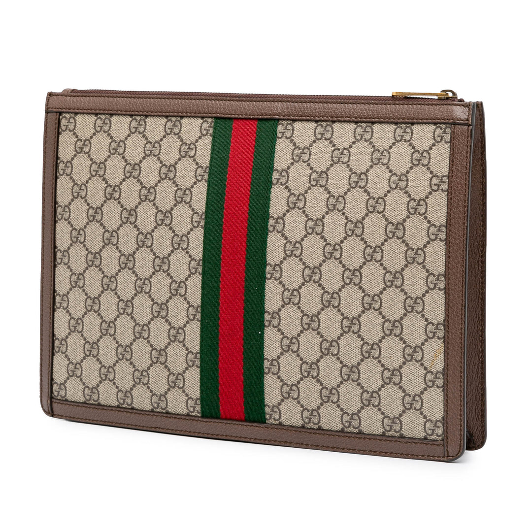 GG Supreme Ophidia Clutch Brown - Gaby Paris