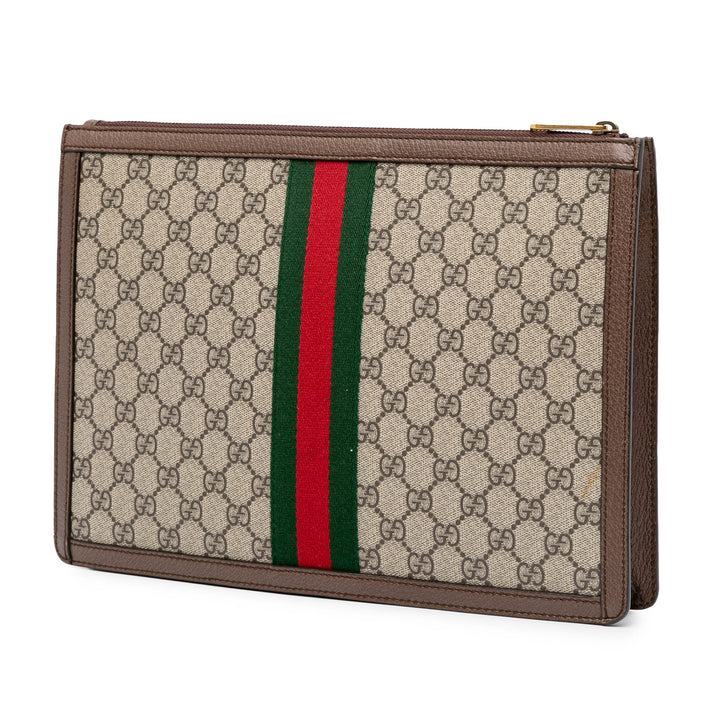 GG Supreme Ophidia Clutch Brown - Gaby Paris