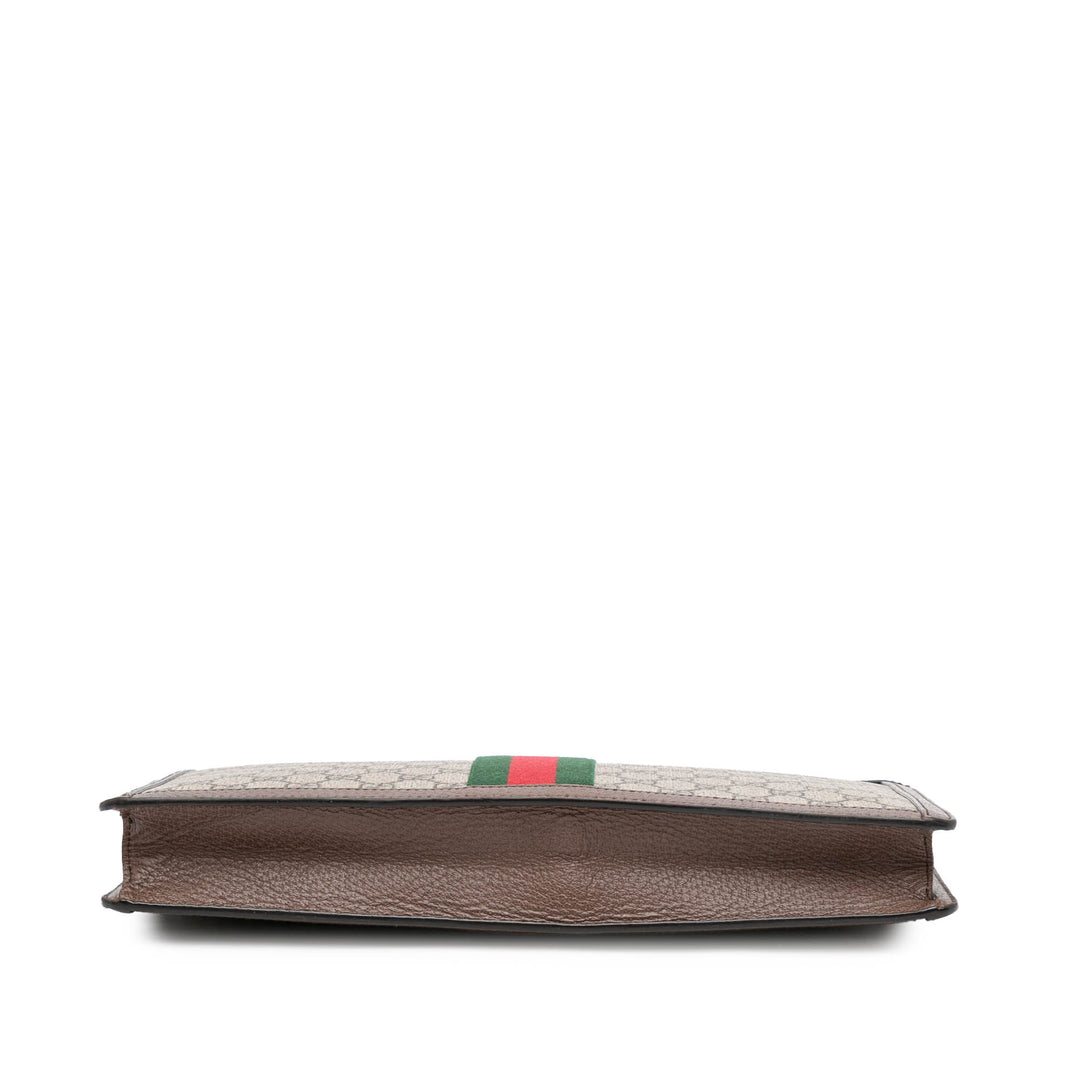 GG Supreme Ophidia Clutch Brown - Gaby Paris